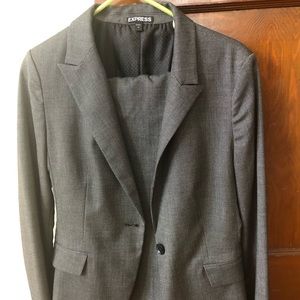 Express Sz 10 matching pantsuit set, Editor style
